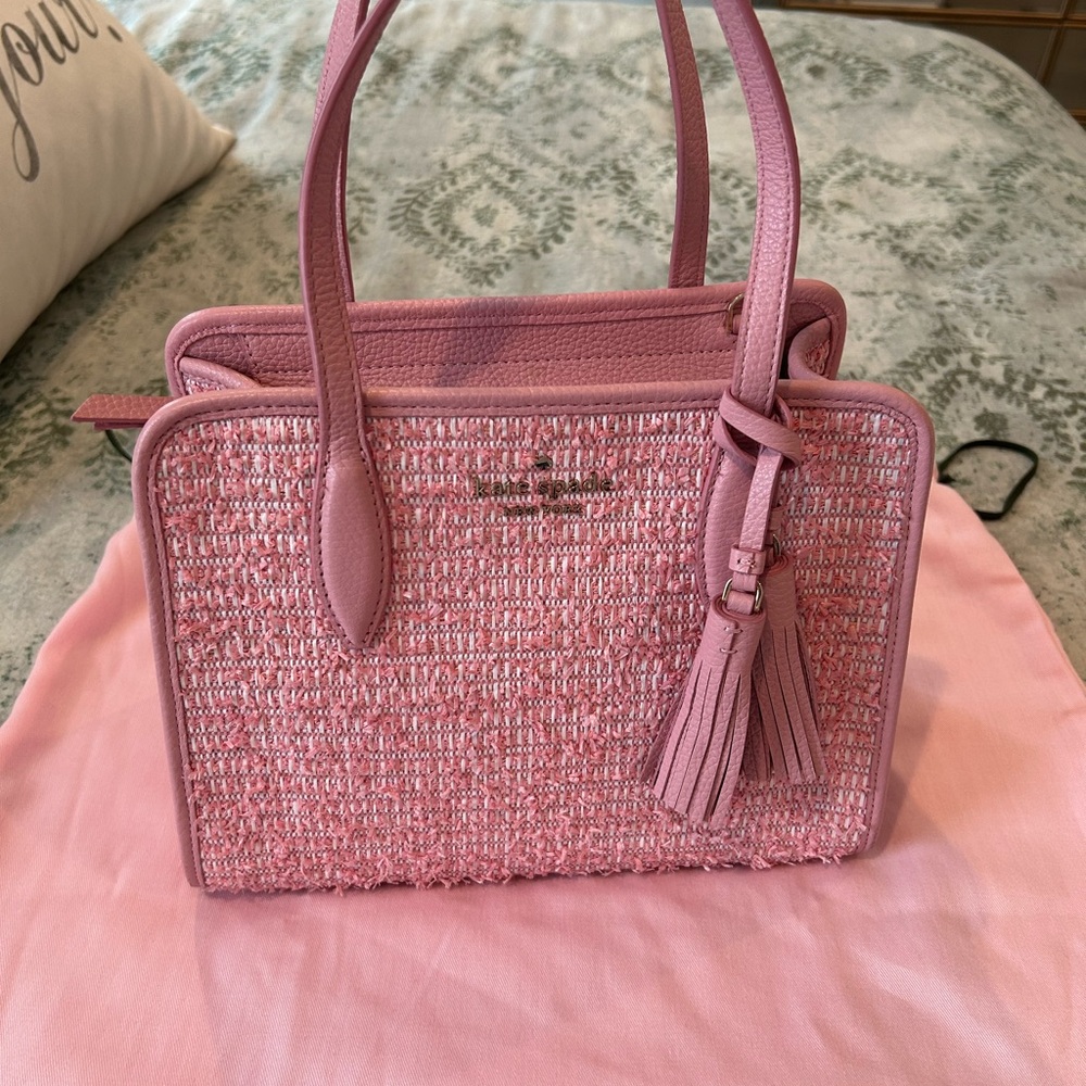 Kate Spade Pink Textured Satchel